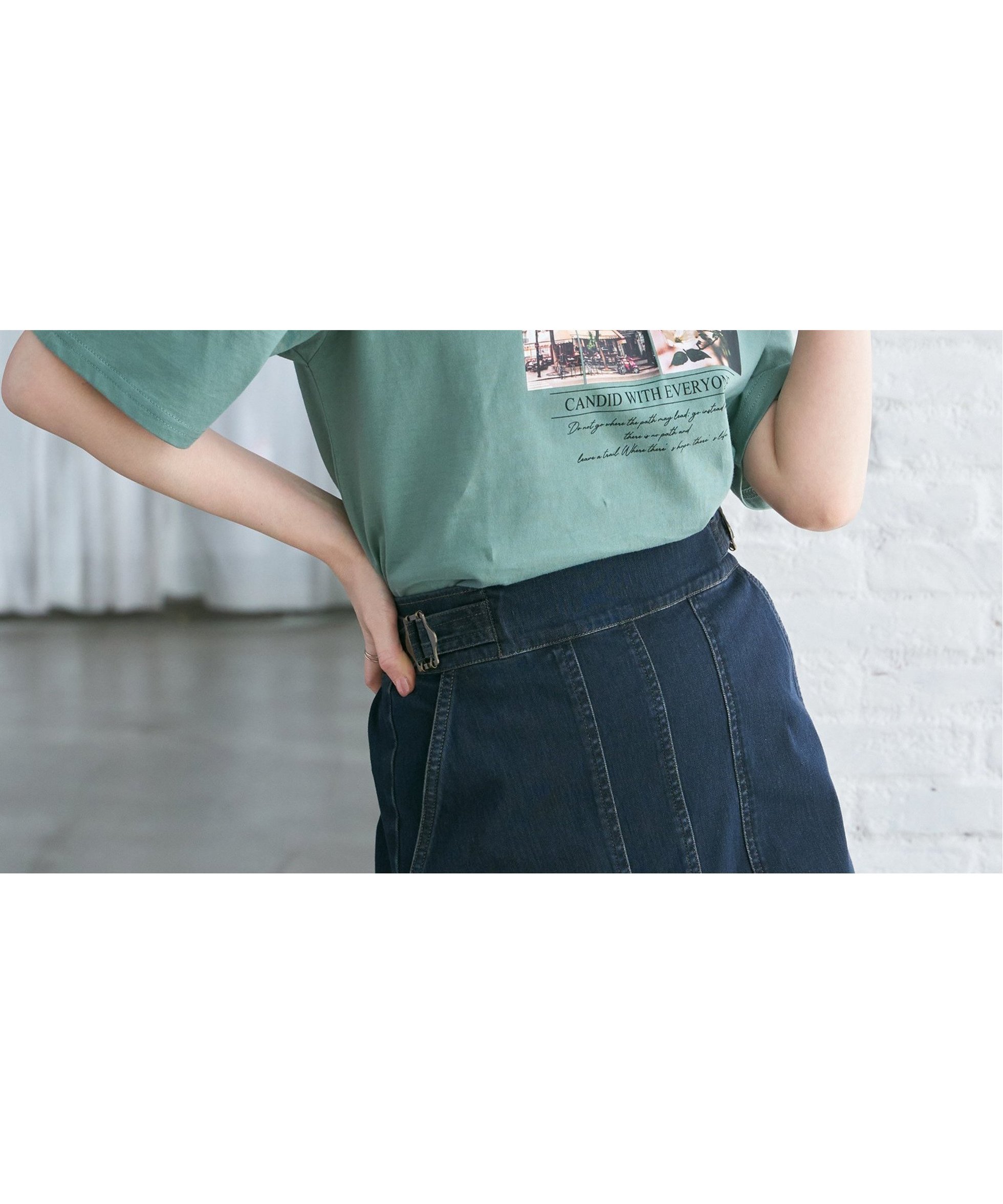 【イッカ/ikka】のロゴフォトプリントT インテリア・キッズ・メンズ・レディースファッション・服の通販 founy(ファニー) ファッション Fashion レディースファッション Fashion for Women インナー Innerwear シルケット Silket, Silky Cotton プリント Print, Printed Pattern ミックス Mix, Mixed Style ワンポイント One Point, Statement Accent ミントグリーン|ID: prp329100004794863 ipo3291000000034789795