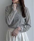 【エルビーシー/LBC】のジャカード切り替えシアーロンT 人気、トレンドファッション・服の通販 founy(ファニー) ファッション Fashion レディースファッション Fashion for Women トップス・カットソー Cut & Sew Tops ロングTシャツ・Tシャツ Longline T-Shirts & Tees インナー Innerwear シアー Sheer, See-Through ジャカード/ジャガード Jacquard, Woven Pattern スウェット / スエット Sweatshirt, Sweatwear タートルネック Turtleneck, High Neck メッシュ Mesh, Net Fabric thumbnail グレー|ID: prp329100004794868 ipo3291000000034789813