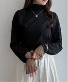 【エルビーシー/LBC】のジャカード切り替えシアーロンT 人気、トレンドファッション・服の通販 founy(ファニー) ファッション Fashion レディースファッション Fashion for Women トップス・カットソー Cut & Sew Tops ロングTシャツ・Tシャツ Longline T-Shirts & Tees インナー Innerwear シアー Sheer, See-Through ジャカード/ジャガード Jacquard, Woven Pattern スウェット / スエット Sweatshirt, Sweatwear タートルネック Turtleneck, High Neck メッシュ Mesh, Net Fabric thumbnail ブラック|ID: prp329100004794868 ipo3291000000034789815