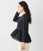 【ノーリーズ/NOLLEY'S】の《セットアップ対応》ウォッシャブルダンボール×オーガンジーペプラムプルオーバー 人気、トレンドファッション・服の通販 founy(ファニー) ファッション Fashion レディースファッション Fashion for Women トップス・カットソー Cut & Sew Tops カジュアルプルオーバー・ニットトップス Pullovers & Knit Tops / Casual Pullovers 2026年 2026 おすすめ Recommended / Our Picks オーガンジー Organza Fabric ストレッチ Stretch, Stretchy Fabric セットアップ Set-Up, Coordinated Outfit デニム Denim, Jeans Material thumbnail ブラック|ID: prp329100004794872 ipo3291000000035091480