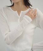 【サロン アダム エ ロペ/SALON adam et rope'】の鹿の子フライスヘンリーネックプルオーバー 人気、トレンドファッション・服の通販 founy(ファニー) ファッション Fashion レディースファッション Fashion for Women トップス・カットソー Cut & Sew Tops カジュアルプルオーバー・ニットトップス Pullovers & Knit Tops / Casual Pullovers インナー Innerwear ヴィンテージ Vintage Style 鹿の子 Piqué, Kanoko Fabric シルク Silk, 100% Silk フィット Fit, Slim Fit thumbnail オフホワイト(15)|ID: prp329100004794878 ipo3291000000034789879