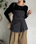 【ドゥドゥ/DouDou】のアシメタックビスチェ チャコールグレー|ID: prp329100004794879 ipo3291000000034789883