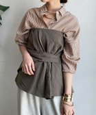 【ドゥドゥ/DouDou】のアシメタックビスチェ カーキ|ID: prp329100004794879 ipo3291000000034789884