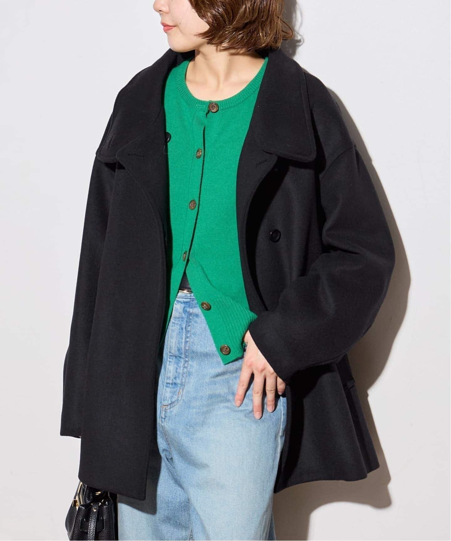 【ジャーナルスタンダード レサージュ/journal standard L'essage】の《追加2》MANTECO/TWEEDスタンドショートコート インテリア・キッズ・メンズ・レディースファッション・服の通販 founy(ファニー) 　ファッション　Fashion　レディースファッション　Fashion for Women　アウター　Coat / Outerwear Collection　コート・ロングコート・ピーコート　Long Coats, Peacoats & More　2025年　2025　2025-2026秋冬・A/W　Autumn/Winter 2025–26 AW25–26　おすすめ　Recommended / Our Picks　イタリア　Italy　クラシカル　Classical, Vintage-Inspired　ショート　Short, Short Length　スタンド　Stand Collar, Upright Stand　トレンド　Trend, Trending Now　バランス　Balance, Style Balance　ブラック|ID: prp329100004794884 ipo3291000000034789902