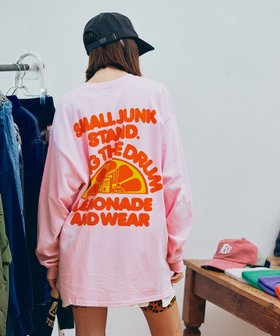 【アールエヌエー/RNA】のM2633 PINK MOTEL ベアープリントロンT 人気、トレンドファッション・服の通販 founy(ファニー) ファッション Fashion レディースファッション Fashion for Women トップス・カットソー Cut & Sew Tops ロングTシャツ・Tシャツ Longline T-Shirts & Tees コレクション Collection, Seasonal Line プリント Print, Printed Pattern ベーシック Basic, Essential |ID:prp329100004794894