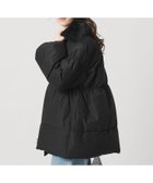 【ユナイテッドアローズ/UNITED ARROWS】のペプラム ミドル ダウンコート BLACK|ID:prp329100004794895