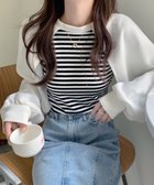 【ミニミニストア/miniministore】のドッキングトップス カットソー 長袖 ホワイト|ID: prp329100004794898 ipo3291000000034789981