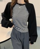 【ミニミニストア/miniministore】のドッキングトップス カットソー 長袖 ブラック|ID: prp329100004794898 ipo3291000000034789982