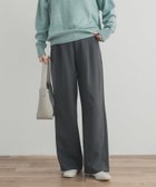 【アーバンリサーチ ドアーズ/URBAN RESEARCH DOORS】の『UR TECH SMOOTHLUXE』ワイドトラウザー CHARCOAL|ID: prp329100004794903 ipo3291000000034790002