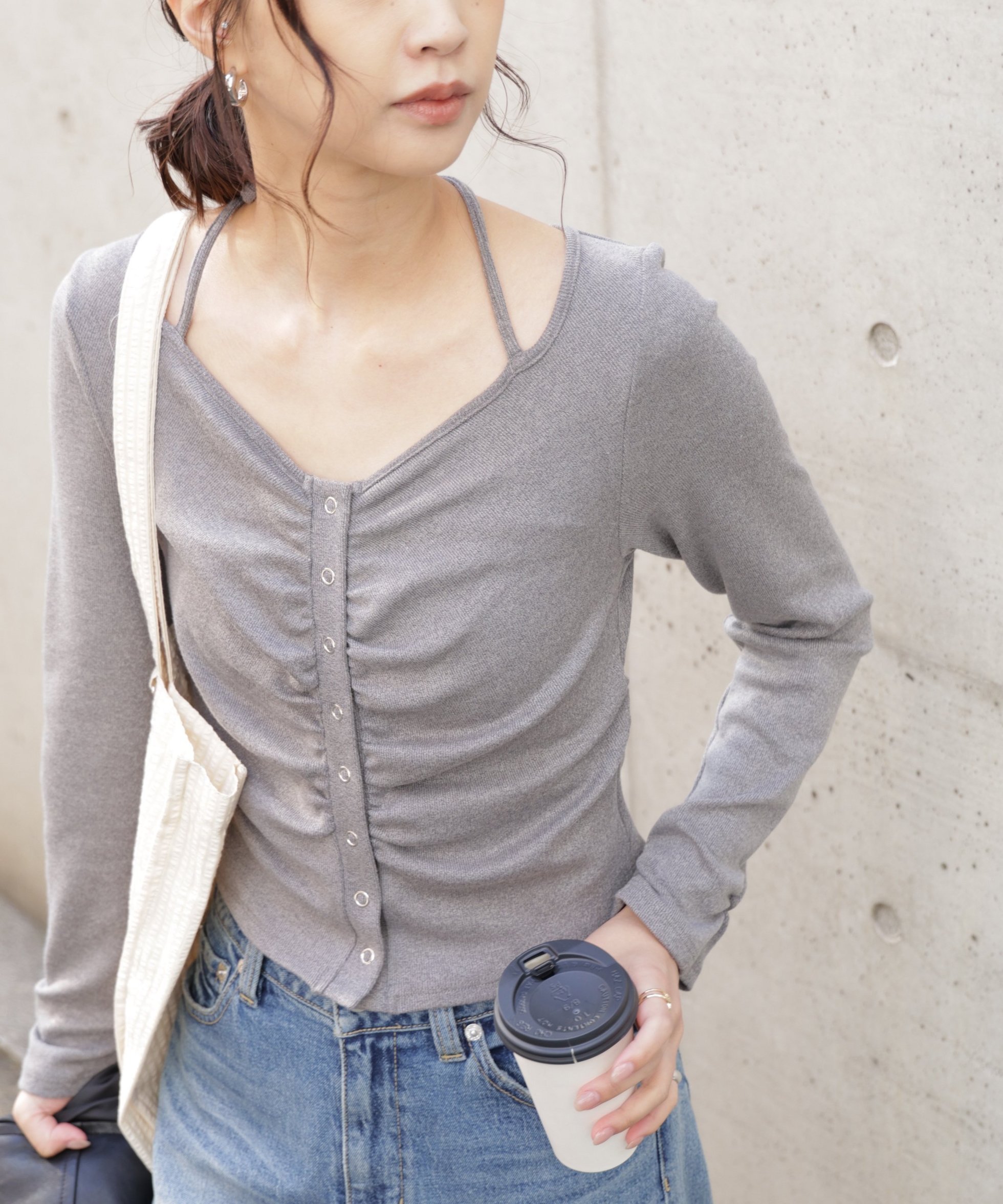 【フリーズマート/FREE'S MART】のフロントギャザーデコルテカットソー 人気、トレンドファッション・服の通販 founy(ファニー) ファッション Fashion レディースファッション Fashion for Women トップス・カットソー Cut & Sew Tops カットソー・ベーシックTシャツ Cut-and-Sewn Tops / Stretch Tees & Basics おすすめ Recommended / Our Picks ウォーム Warm Fabric ギャザー Gathered, Ruffled フィット Fit, Slim Fit other-1|ID: prp329100004794913 ipo3291000000034790039