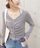 【フリーズマート/FREE'S MART】のフロントギャザーデコルテカットソー 人気、トレンドファッション・服の通販 founy(ファニー) ファッション Fashion レディースファッション Fashion for Women トップス・カットソー Cut & Sew Tops カットソー・ベーシックTシャツ Cut-and-Sewn Tops / Stretch Tees & Basics おすすめ Recommended / Our Picks ウォーム Warm Fabric ギャザー Gathered, Ruffled フィット Fit, Slim Fit thumbnail グレー|ID: prp329100004794913 ipo3291000000034790041