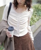 【フリーズマート/FREE'S MART】のフロントギャザーデコルテカットソー 人気、トレンドファッション・服の通販 founy(ファニー) ファッション Fashion レディースファッション Fashion for Women トップス・カットソー Cut & Sew Tops カットソー・ベーシックTシャツ Cut-and-Sewn Tops / Stretch Tees & Basics おすすめ Recommended / Our Picks ウォーム Warm Fabric ギャザー Gathered, Ruffled フィット Fit, Slim Fit thumbnail オフ|ID: prp329100004794913 ipo3291000000034790043