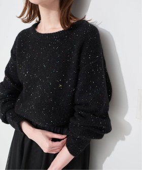 【スローブ イエナ/SLOBE IENA】の《WEB限定/追加2》スパンコールニット 人気、トレンドファッション・服の通販 founy(ファニー) ファッション Fashion レディースファッション Fashion for Women トップス・カットソー Cut & Sew Tops ニット Knit Tops & Sweaters 2026年 2026 カラフル Colorful Design スパンコール Sequins, Sequin Embellishment デニム Denim, Jeans Material ホリデーシーズン Holiday Season |ID:prp329100004794919