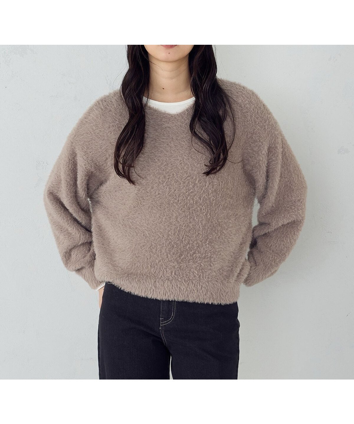 【コムサイズム/COMME CA ISM】の【ウォッシャブル】シャギー Vネックニット インテリア・キッズ・メンズ・レディースファッション・服の通販 founy(ファニー) 　ファッション　Fashion　レディースファッション　Fashion for Women　トップス・カットソー　Cut & Sew Tops　ニット　Knit Tops & Sweaters　Vネックトップス　V-Neck Tops / V-Cut Neckline Shirts　ウォッシャブル　Machine Washable　モカ|ID: prp329100004794922 ipo3291000000034790087