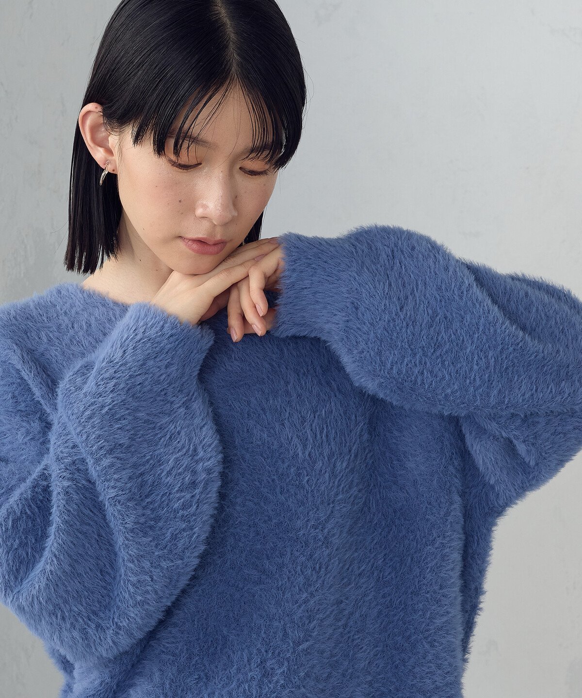 【コムサイズム/COMME CA ISM】の【ウォッシャブル】シャギー Vネックニット インテリア・キッズ・メンズ・レディースファッション・服の通販 founy(ファニー) 　ファッション　Fashion　レディースファッション　Fashion for Women　トップス・カットソー　Cut & Sew Tops　ニット　Knit Tops & Sweaters　Vネックトップス　V-Neck Tops / V-Cut Neckline Shirts　ウォッシャブル　Machine Washable　ブルー|ID: prp329100004794922 ipo3291000000034790089