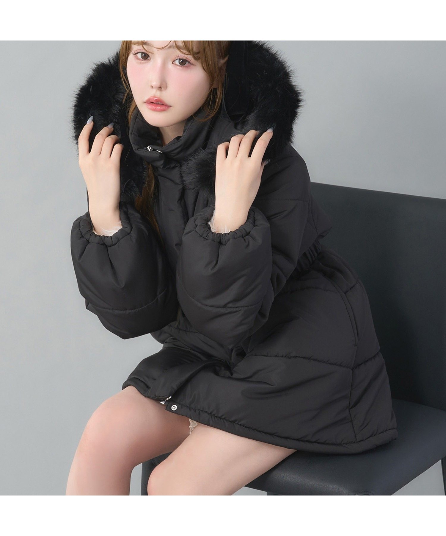 【ナイスクラップ/NICE CLAUP】のベルト付きフェイクファーフードフェイクダウン インテリア・キッズ・メンズ・レディースファッション・服の通販 founy(ファニー) ファッション Fashion レディースファッション Fashion for Women ベルト&ウエストマーク Belts & Waist Accessories 2025年 2025 2025-2026秋冬・A/W Autumn/Winter 2025–26 AW25–26 冬 Winter / This Winter おすすめ Recommended / Our Picks スラックス Slacks, Dress Pants デニム Denim, Jeans Material フェイクファー Faux Fur, Imitation Fur フェミニン Feminine, Girly ミドル Middle Length, Mid Height ブラック|ID: prp329100004794925 ipo3291000000034790112