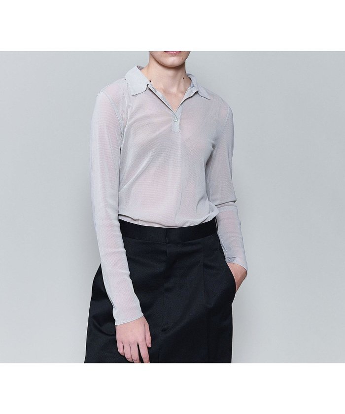 【ユナイテッドアローズ/UNITED ARROWS】の6(ROKU) ナイロン チュール シャツ プルオーバー 25SS インテリア・キッズ・メンズ・レディースファッション・服の通販 founy(ファニー) https://founy.com/ ファッション Fashion レディースファッション Fashion for Women トップス・カットソー Cut & Sew Tops シャツ・ブラウス・オフィスカジュアル Elegant Blouses & Button-Ups カジュアルプルオーバー・ニットトップス Pullovers & Knit Tops / Casual Pullovers インナー Innerwear シアー Sheer, See-Through ジャケット Jacket, Outerwear チュール Tulip, Tulip Motif フィット Fit, Slim Fit ポロシャツ Polo Shirt, Collared Tee アウトレット Outlet / Clearance 2025年 2025 2025春夏・S/S Spring/Summer 2025 SS25 |ID: prp329100004794936 ipo3291000000034790170