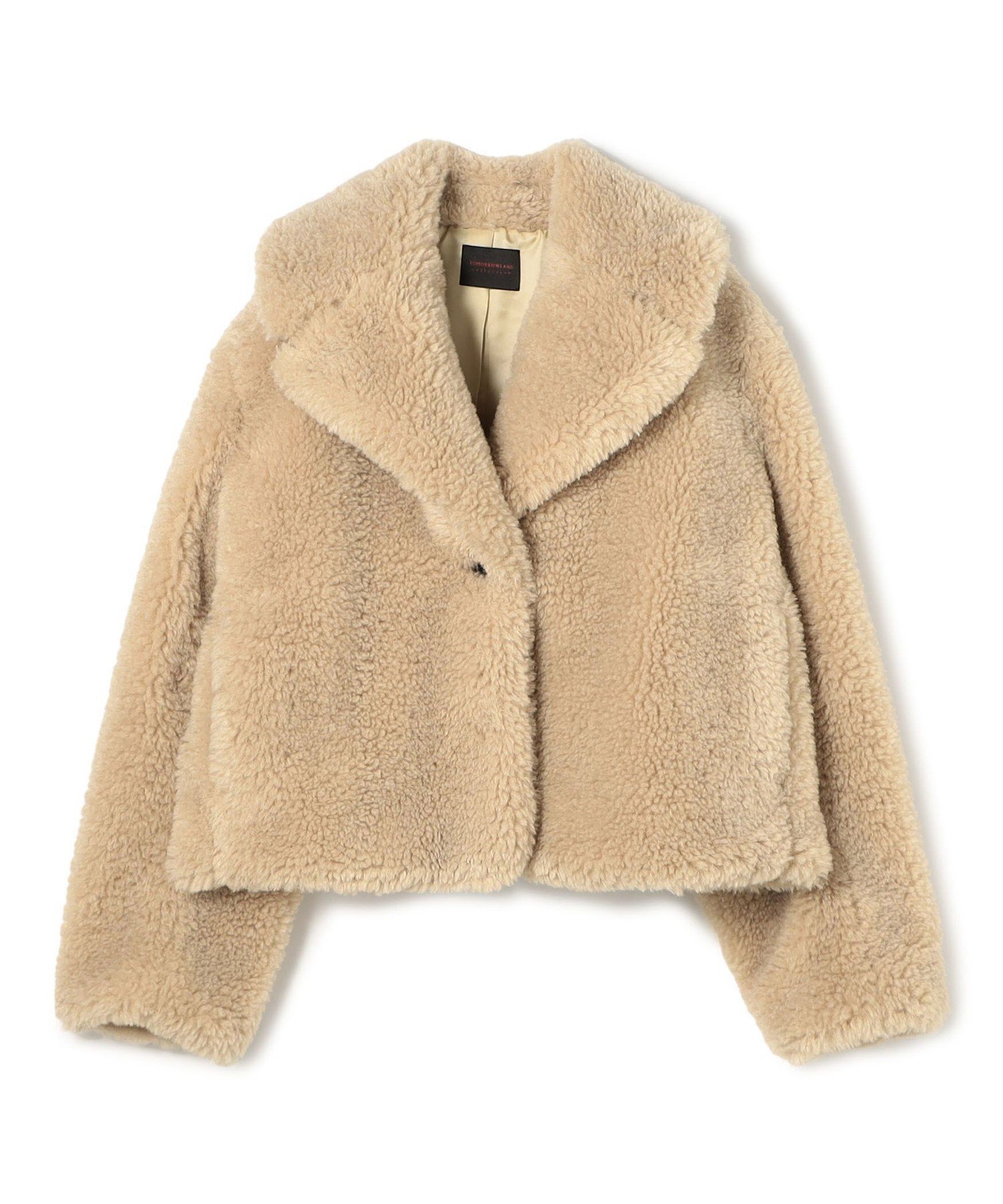 【トゥモローランド/TOMORROWLAND】のテディファー ショートコート インテリア・キッズ・メンズ・レディースファッション・服の通販 founy(ファニー) ファッション Fashion レディースファッション Fashion for Women アウター Coat / Outerwear Collection コート・ロングコート・ピーコート Long Coats, Peacoats & More コンパクト Compact, Small Size ショート Short, Short Length バランス Balance, Style Balance フェイクファー Faux Fur, Imitation Fur モダン Modern, Contemporary 秋 Autumn 43 ベージュ|ID: prp329100004794957 ipo3291000000034790303