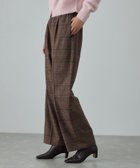 【ロペ/ROPE'】のウールフランネルタックイージーパンツ/イージーケア・セットアップ対応 ブラウン系(23)|ID: prp329100004794981 ipo3291000000035096208