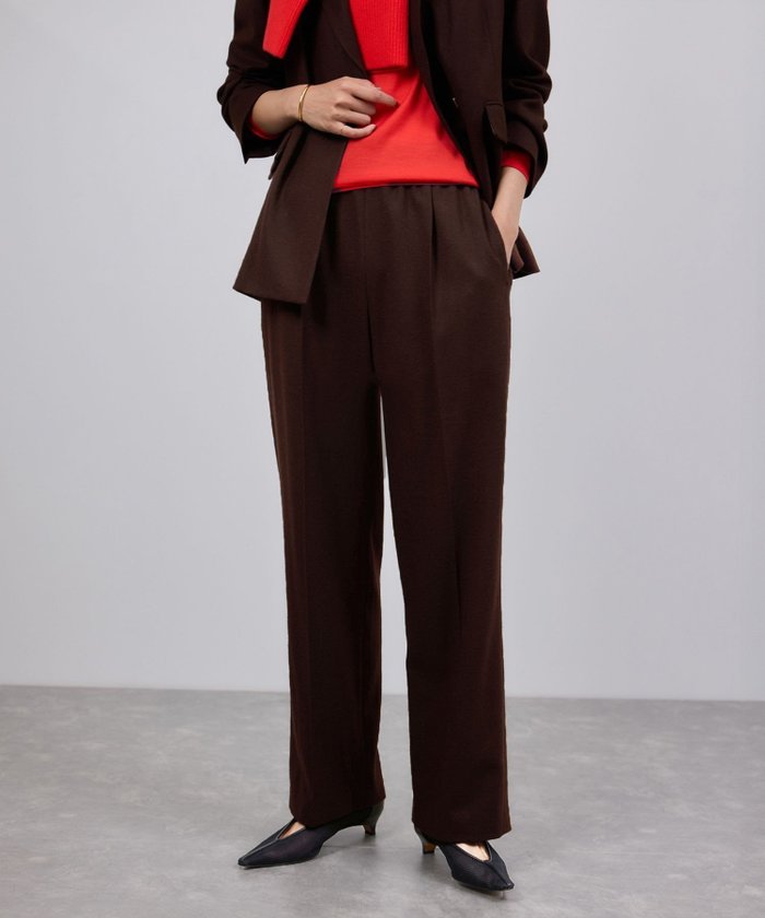 【ロペ/ROPE'】のウールフランネルタックイージーパンツ/イージーケア・セットアップ対応 インテリア・キッズ・メンズ・レディースファッション・服の通販 founy(ファニー) https://founy.com/ ファッション Fashion レディースファッション Fashion for Women セットアップ Matching Sets レディースパンツ・ボトムス Pants & Trousers / Bottoms おすすめ Recommended / Our Picks インナー Innerwear ジャケット Jacket, Outerwear ストレッチ Stretch, Stretchy Fabric セットアップ Set-Up, Coordinated Outfit タイツ Tights, Legwear ポケット Pocket, Pocket Detail |ID: prp329100004794981 ipo3291000000035159605