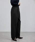 【ロペ/ROPE'】のウールフランネルタックイージーパンツ/イージーケア・セットアップ対応 ブラック(01)|ID: prp329100004794981 ipo3291000000035159609