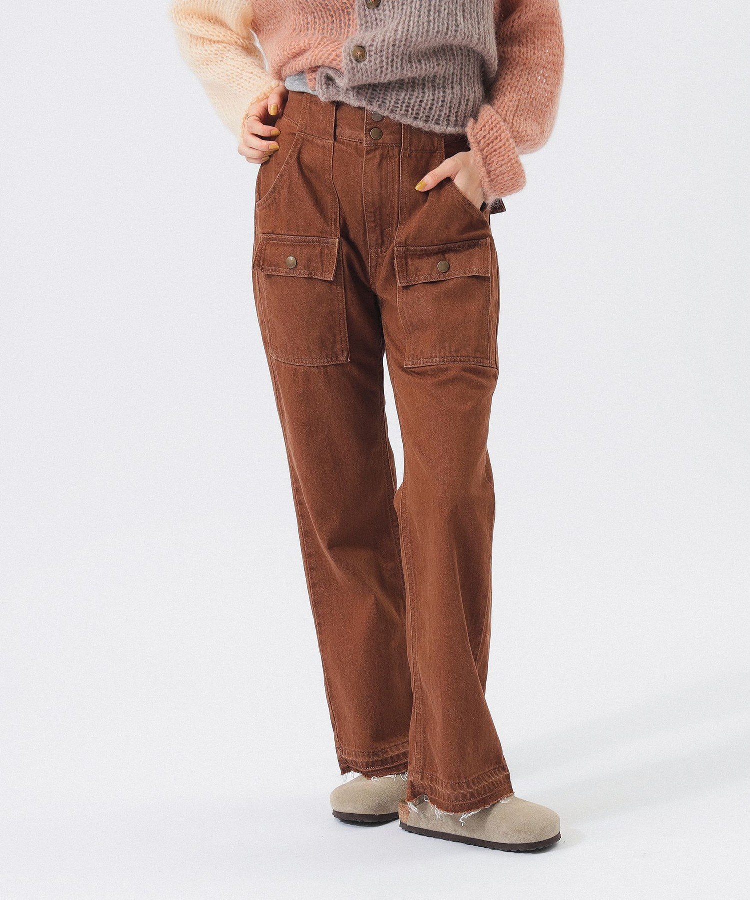 【ビームス ウイメン/BEAMS】のデニム ブッシュ パンツ インテリア・キッズ・メンズ・レディースファッション・服の通販 founy(ファニー) ファッション Fashion レディースファッション Fashion for Women パンツ Pants & Trousers インディゴ Indigo Denim ウェーブ Wavy Pattern ヴィンテージ Vintage Style シューズ Shoes, Footwear ジャケット Jacket, Outerwear スウェット / スエット Sweatshirt, Sweatwear ストレート Straight, Straight Cut ダウン Down, Puffer デニム Denim, Jeans Material トレンド Trend, Trending Now バランス Balance, Style Balance フィット Fit, Slim Fit メンズ Men's, Menswear リラックス Relax, Relaxed Fit ワーク Workwear, Utility Style エレガント 上品 Elegant BROWN|ID: prp329100004795011 ipo3291000000034790582