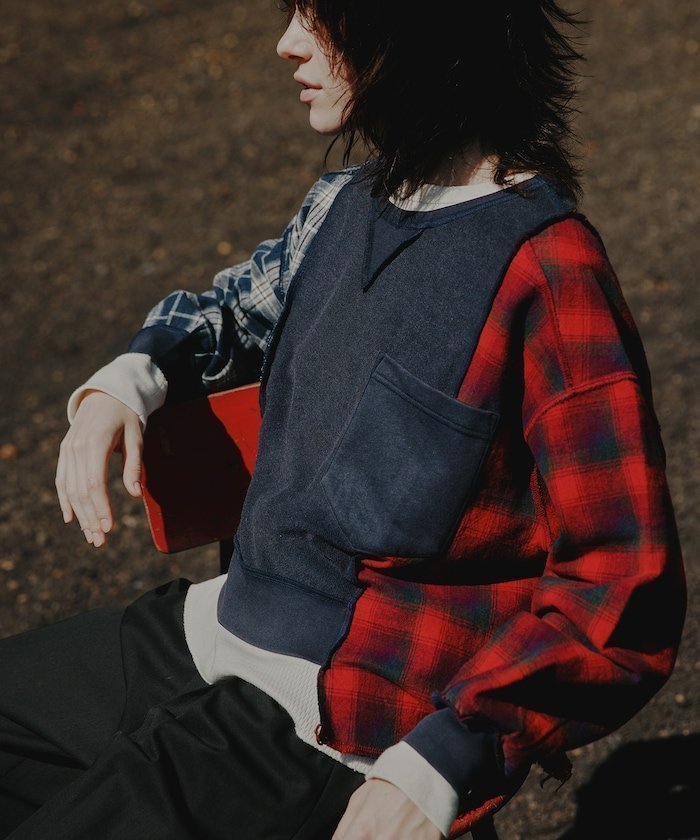 【フリークスストア/FREAK'S STORE】のチェック ドッキング 切替スウェット 25AW インテリア・キッズ・メンズ・レディースファッション・服の通販 founy(ファニー) ファッション Fashion レディースファッション Fashion for Women トップス・カットソー Cut & Sew Tops レディースパーカー・カジュアルフーディー Casual Hoodies & Sweatshirts スウェット・クルーネックトップス Sweatshirts & Crewnecks / Relaxed Fit Sweat Tops コレクション Collection, Seasonal Line 切替 Switching, Contrast Panel スウェット / スエット Sweatshirt, Sweatwear チェック Check, Plaid, Tartan ドッキング Docking, Mixed Material フラップ Flap, Flap Pocket ポケット Pocket, Pocket Detail リメイク Remake, Reconstructed A/W・秋冬 Autumn/Winter 冬 Winter / This Winter 再入荷 Restock / Back in Stock おすすめ Recommended / Our Picks 2025年 2025 2025-2026秋冬・A/W Autumn/Winter 2025–26 AW25–26 ネイビー|ID: prp329100004795014 ipo3291000000034790590