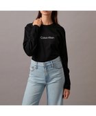 【カルバンクライン/Calvin Klein】の【公式ショップ】 カルバンクライン STNDRD ボクシーロングスリーブTシャツ Calvin Klein Jeans 40WH143 人気、トレンドファッション・服の通販 founy(ファニー) ファッション Fashion レディースファッション Fashion for Women トップス・カットソー Cut & Sew Tops シャツ・ブラウス・オフィスカジュアル Elegant Blouses & Button-Ups ロングTシャツ・Tシャツ Longline T-Shirts & Tees インナー Innerwear カーディガン Cardigan, Knitwear ジャケット Jacket, Outerwear スタンダード Standard, Basic スリーブ Sleeve, Long Sleeve / Short Sleeve フロント Front, Front Design ロング Long, Long-Length ワンポイント One Point, Statement Accent thumbnail Black Beauty|ID: prp329100004795015 ipo3291000000034987948