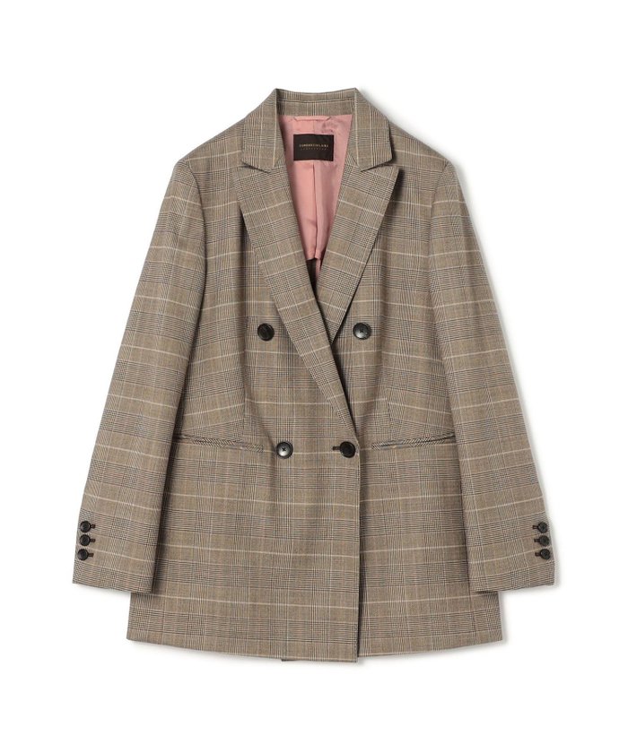 【トゥモローランド/TOMORROWLAND】のバーガンディーグレンチェック ダブルブレストジャケット インテリア・キッズ・メンズ・レディースファッション・服の通販 founy(ファニー) https://founy.com/ ファッション Fashion レディースファッション Fashion for Women アウター Coat / Outerwear Collection レディースジャケット・軽アウター Jackets クラシカル Classical, Vintage-Inspired ジャケット Jacket, Outerwear ストレッチ Stretch, Stretchy Fabric ダブル Double, Double-Breasted チェック Check, Plaid, Tartan バランス Balance, Style Balance フロント Front, Front Design マニッシュ Mannish, Boyish 秋 Autumn 軽量 Lightweight, Ultra Light ビジネス 仕事 通勤 Business / Work / Commuting |ID: prp329100004795044 ipo3291000000034790751