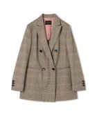 【トゥモローランド/TOMORROWLAND】のバーガンディーグレンチェック ダブルブレストジャケット 46 ブラウン系|ID: prp329100004795044 ipo3291000000034790752