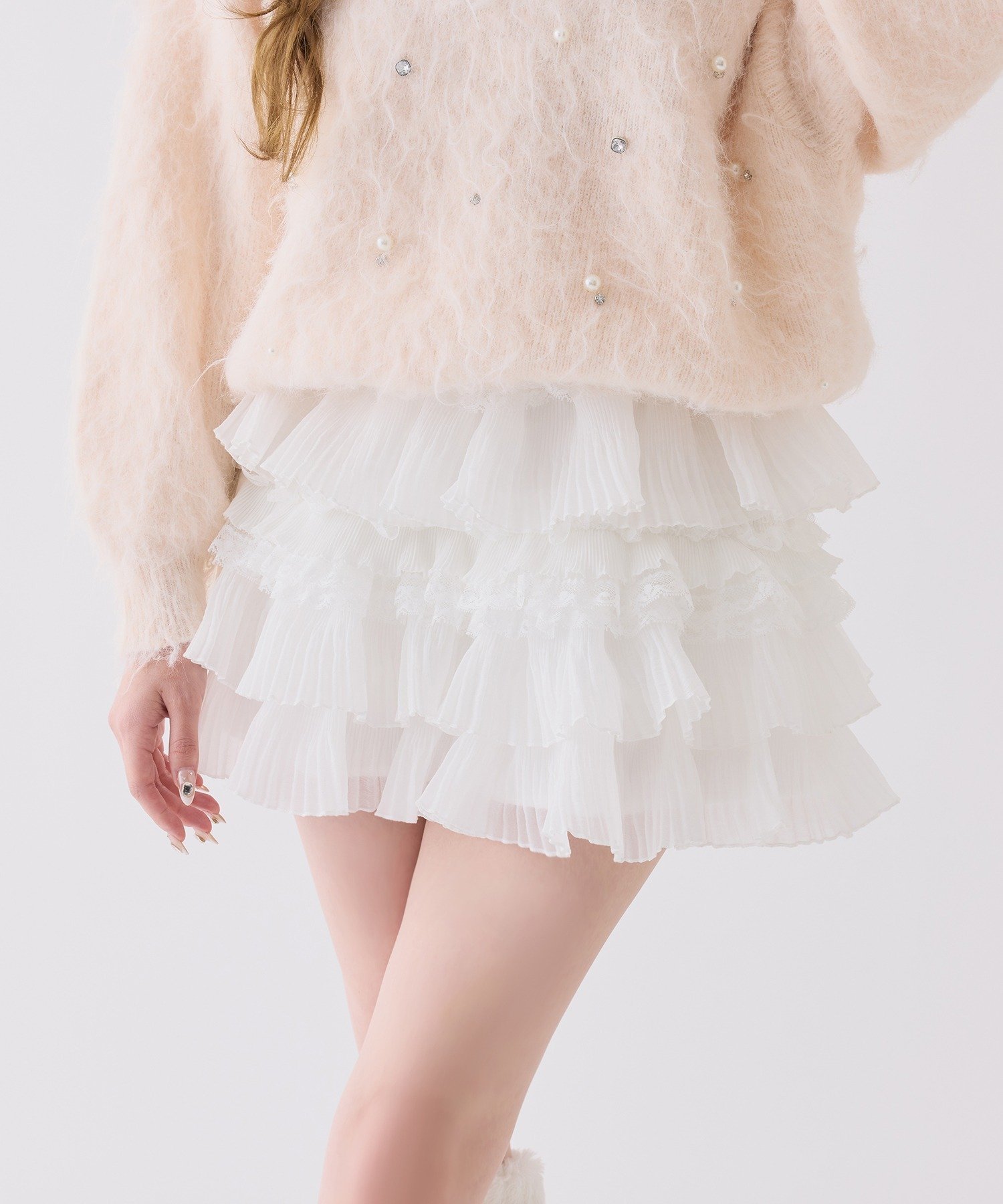 【ナイスクラップ/NICE CLAUP】のフリルミニスカート 人気、トレンドファッション・服の通販 founy(ファニー) 　ファッション　Fashion　レディースファッション　Fashion for Women　スカート　Skirts　ミニスカート　Mini Skirts　2025年　2025　2025-2026秋冬・A/W　Autumn/Winter 2025–26 AW25–26　冬　Winter / This Winter　おすすめ　Recommended / Our Picks　ガーリー　Girly, Feminine Style　ショート　Short, Short Length　ジャケット　Jacket, Outerwear　バランス　Balance, Style Balance　フェミニン　Feminine, Girly　フリル　Frill, Ruffle　ミニスカート　Mini Skirt, Short Skirt　ロング　Long, Long-Length　A/W・秋冬　Autumn/Winter　 other-1|ID: prp329100004795047 ipo3291000000034947892