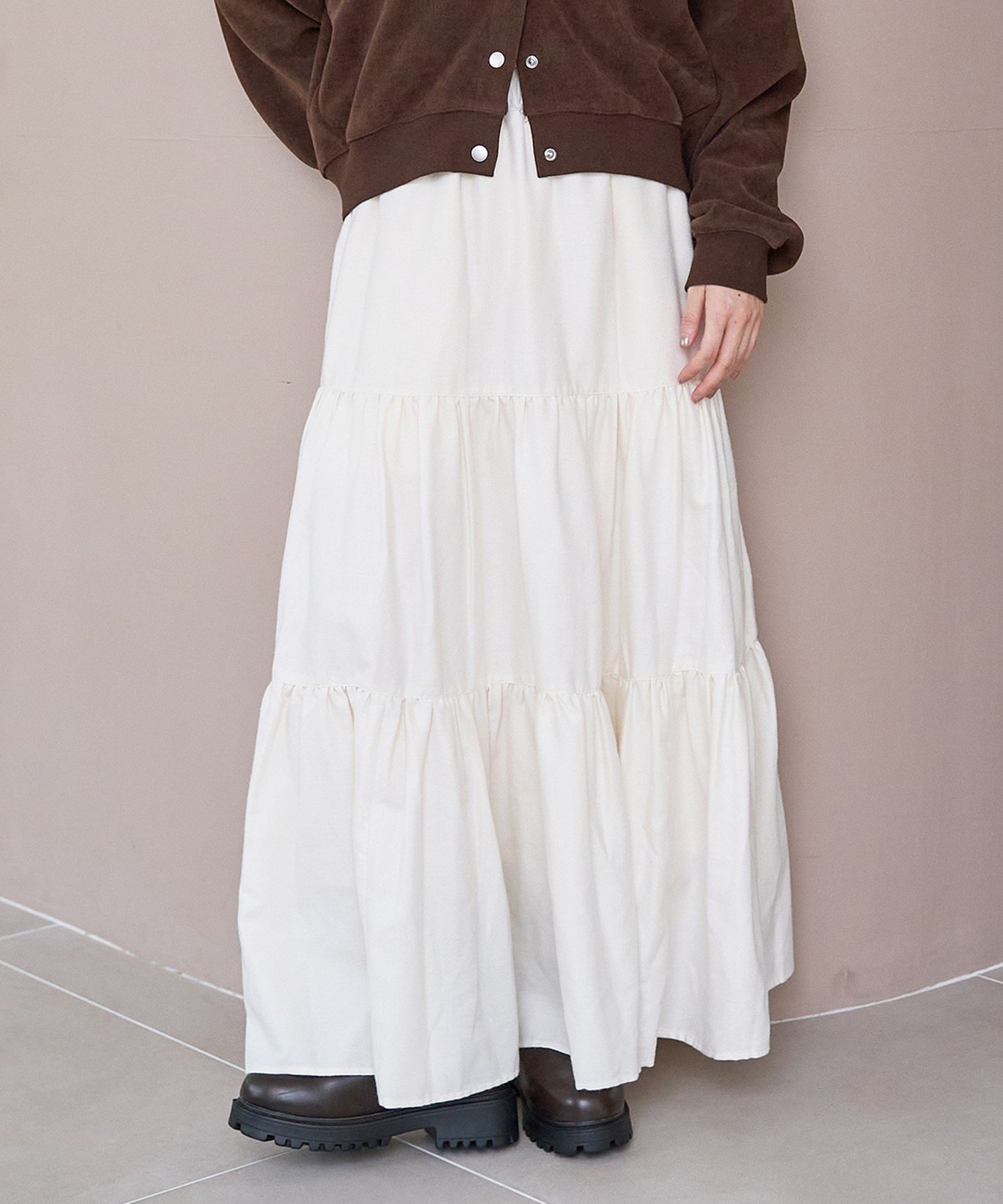 【コーエン/COEN】のウールライクガーゼティアードスカート 人気、トレンドファッション・服の通販 founy(ファニー) ファッション Fashion レディースファッション Fashion for Women スカート Skirts ティアードスカート Tiered Skirts スウェット / スエット Sweatshirt, Sweatwear ティアードスカート Tiered Skirt, Flounced Skirt ボトム Bottoms, Lower Wear ポケット Pocket, Pocket Detail リラックス Relax, Relaxed Fit 冬 Winter / This Winter おすすめ Recommended / Our Picks other-1|ID: prp329100004795069 ipo3291000000034790894