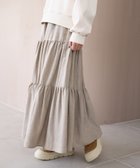 【コーエン/COEN】のウールライクガーゼティアードスカート 人気、トレンドファッション・服の通販 founy(ファニー) ファッション Fashion レディースファッション Fashion for Women スカート Skirts ティアードスカート Tiered Skirts スウェット / スエット Sweatshirt, Sweatwear ティアードスカート Tiered Skirt, Flounced Skirt ボトム Bottoms, Lower Wear ポケット Pocket, Pocket Detail リラックス Relax, Relaxed Fit 冬 Winter / This Winter おすすめ Recommended / Our Picks thumbnail BEIGE|ID: prp329100004795069 ipo3291000000034790898
