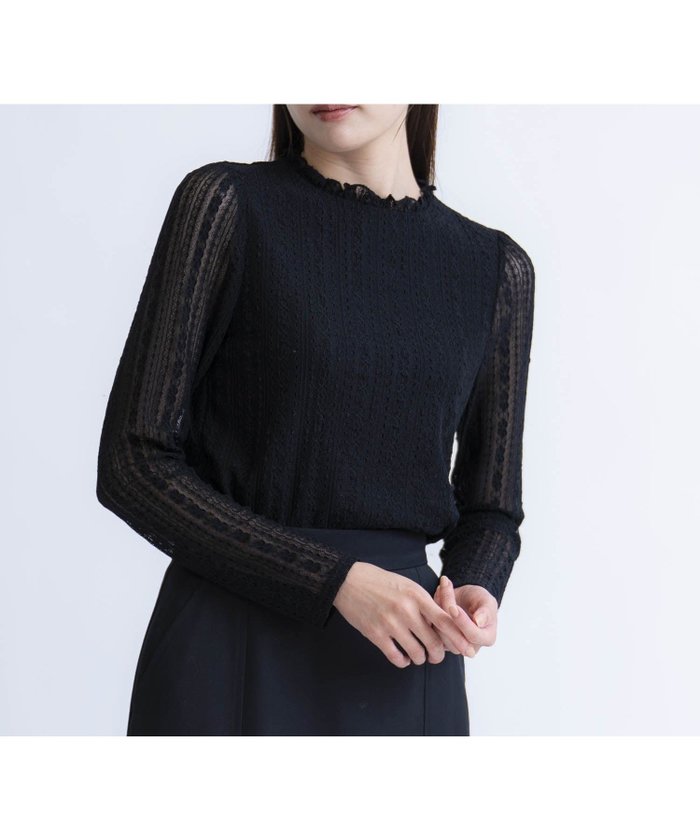 【ノエラ/Noela】のシアーレースカットソー インテリア・キッズ・メンズ・レディースファッション・服の通販 founy(ファニー) https://founy.com/ ファッション Fashion レディースファッション Fashion for Women トップス・カットソー Cut & Sew Tops カットソー・ベーシックTシャツ Cut-and-Sewn Tops / Stretch Tees & Basics おすすめ Recommended / Our Picks カットソー Cut and Sewn Top ポケット Pocket, Pocket Detail |ID: prp329100004795078 ipo3291000000034790929