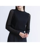 【ノエラ/Noela】のシアーレースカットソー ブラック|ID: prp329100004795078 ipo3291000000034790933