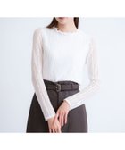 【ノエラ/Noela】のシアーレースカットソー オフホワイト|ID: prp329100004795078 ipo3291000000034790934