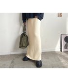 【フューティアランド/futier land】のまるで毛布を纏っているような温かさ.裏起毛ニットロングスカート アイボリー|ID: prp329100004795080 ipo3291000000034790939