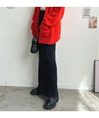 【フューティアランド/futier land】のまるで毛布を纏っているような温かさ.裏起毛ニットロングスカート ブラック|ID: prp329100004795080 ipo3291000000034790941