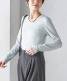 【シップス フォー ウィメン/SHIPS】の洗濯機可能 シャイニー ストレッチ クルーネック カットソー ライトブルー|ID: prp329100004795081 ipo3291000000034790946