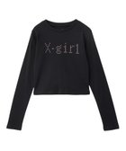 【エックスガール/X-girl】のX-girl/STAR MOTIF LOGO L/S BABY TEE 人気、トレンドファッション・服の通販 founy(ファニー) ファッション Fashion レディースファッション Fashion for Women インナー Innerwear コンパクト Compact, Small Size ストレッチ Stretch, Stretchy Fabric トレンド Trend, Trending Now 長袖 Long Sleeve, Full Sleeve フィット Fit, Slim Fit フロント Front, Front Design ミニスカート Mini Skirt, Short Skirt モチーフ Motif, Design Theme ロング Long, Long-Length A/W・秋冬 Autumn/Winter おすすめ Recommended / Our Picks thumbnail BLACK|ID: prp329100004795087 ipo3291000000034790965