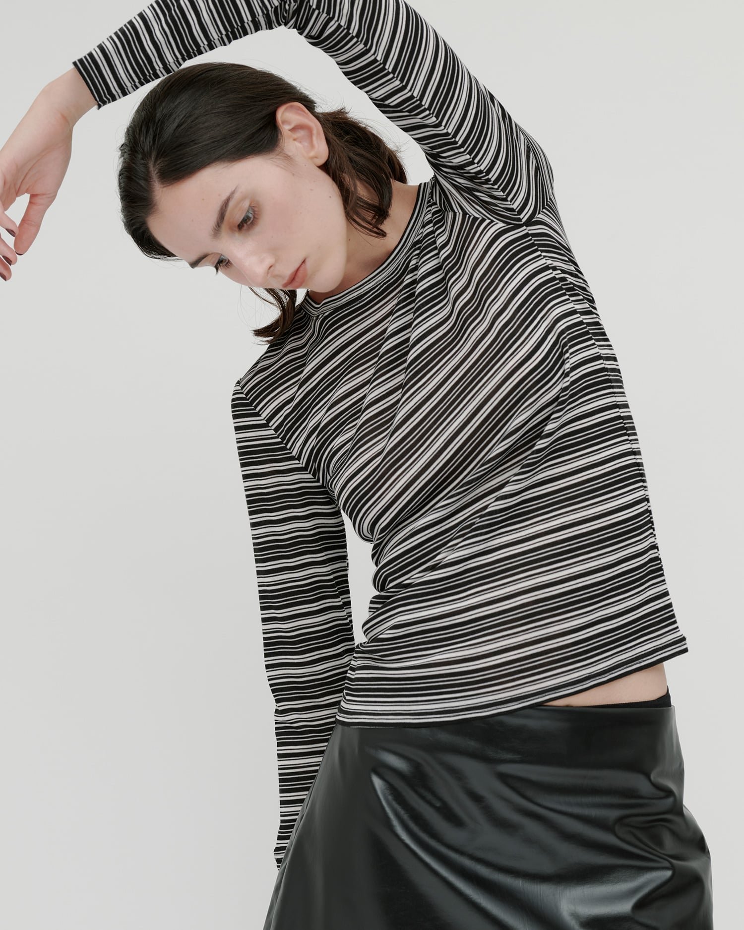 【エイチオーヴィー/H O V】のkiehtova/SHEER BORDER TOPS/シアー ボーダー トップス 長袖 インテリア・キッズ・メンズ・レディースファッション・服の通販 founy(ファニー) 　ファッション　Fashion　レディースファッション　Fashion for Women　トップス・カットソー　Cut & Sew Tops　カットソー　Cut and Sewn Top　シアー　Sheer, See-Through　ボーダー　Border, Stripe　長袖　Long Sleeve, Full Sleeve　wh×bk|ID: prp329100004795094 ipo3291000000034791009