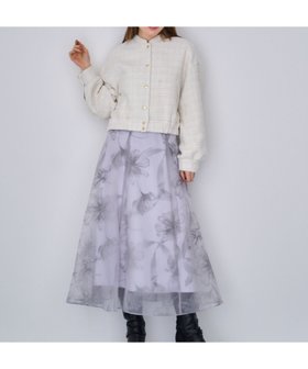 【ノエラ/Noela】のグラデーションフロッキースカート 人気、トレンドファッション・服の通販 founy(ファニー) ファッション Fashion レディースファッション Fashion for Women スカート Skirts おすすめ Recommended / Our Picks シンプル Simple, Minimal プリント Print, Printed Pattern ポケット Pocket, Pocket Detail エレガント 上品 Elegant |ID:prp329100004795096