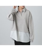 【レプシィム ローリーズファーム/LEPSIM LOWRYS FARM】のシャツレイヤード風プルオーバー 人気、トレンドファッション・服の通販 founy(ファニー) ファッション Fashion レディースファッション Fashion for Women トップス・カットソー Cut & Sew Tops シャツ・ブラウス・オフィスカジュアル Elegant Blouses & Button-Ups カジュアルプルオーバー・ニットトップス Pullovers & Knit Tops / Casual Pullovers インナー Innerwear スキッパー Skipper, Open Collar トレンド Trend, Trending Now thumbnail 杢グレー15|ID: prp329100004795099 ipo3291000000035139306