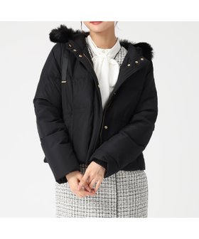 【ミッシュマッシュ/MISCH MASCH】のMM548601 グログランリボンフードショートダウン 人気、トレンドファッション・服の通販 founy(ファニー) ファッション Fashion レディースファッション Fashion for Women デニム Denim, Jeans Material フェミニン Feminine, Girly |ID:prp329100004795108