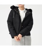 【ミッシュマッシュ/MISCH MASCH】のMM548601 グログランリボンフードショートダウン 人気、トレンドファッション・服の通販 founy(ファニー) ファッション Fashion レディースファッション Fashion for Women デニム Denim, Jeans Material フェミニン Feminine, Girly thumbnail ブラック|ID: prp329100004795108 ipo3291000000034791083