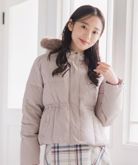 【ミッシュマッシュ/MISCH MASCH】のMM548601 グログランリボンフードショートダウン 人気、トレンドファッション・服の通販 founy(ファニー) ファッション Fashion レディースファッション Fashion for Women デニム Denim, Jeans Material フェミニン Feminine, Girly リボン Ribbon, Bow |ID:prp329100004795108