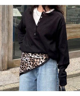 【フレディ&グロスター/FREDY&GLOSTER】の2WAYヘンリーラメプルオーバー 人気、トレンドファッション・服の通販 founy(ファニー) ファッション Fashion レディースファッション Fashion for Women トップス・カットソー Cut & Sew Tops カジュアルプルオーバー・ニットトップス Pullovers & Knit Tops / Casual Pullovers デニム Denim, Jeans Material ワイド Wide, Wide Fit A/W・秋冬 Autumn/Winter おすすめ Recommended / Our Picks エレガント 上品 Elegant 2025年 2025 2025-2026秋冬・A/W Autumn/Winter 2025–26 AW25–26 |ID:prp329100004795121