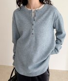 【フレディ&グロスター/FREDY&GLOSTER】の2WAYヘンリーラメプルオーバー サックスブルー|ID: prp329100004795121 ipo3291000000034791161