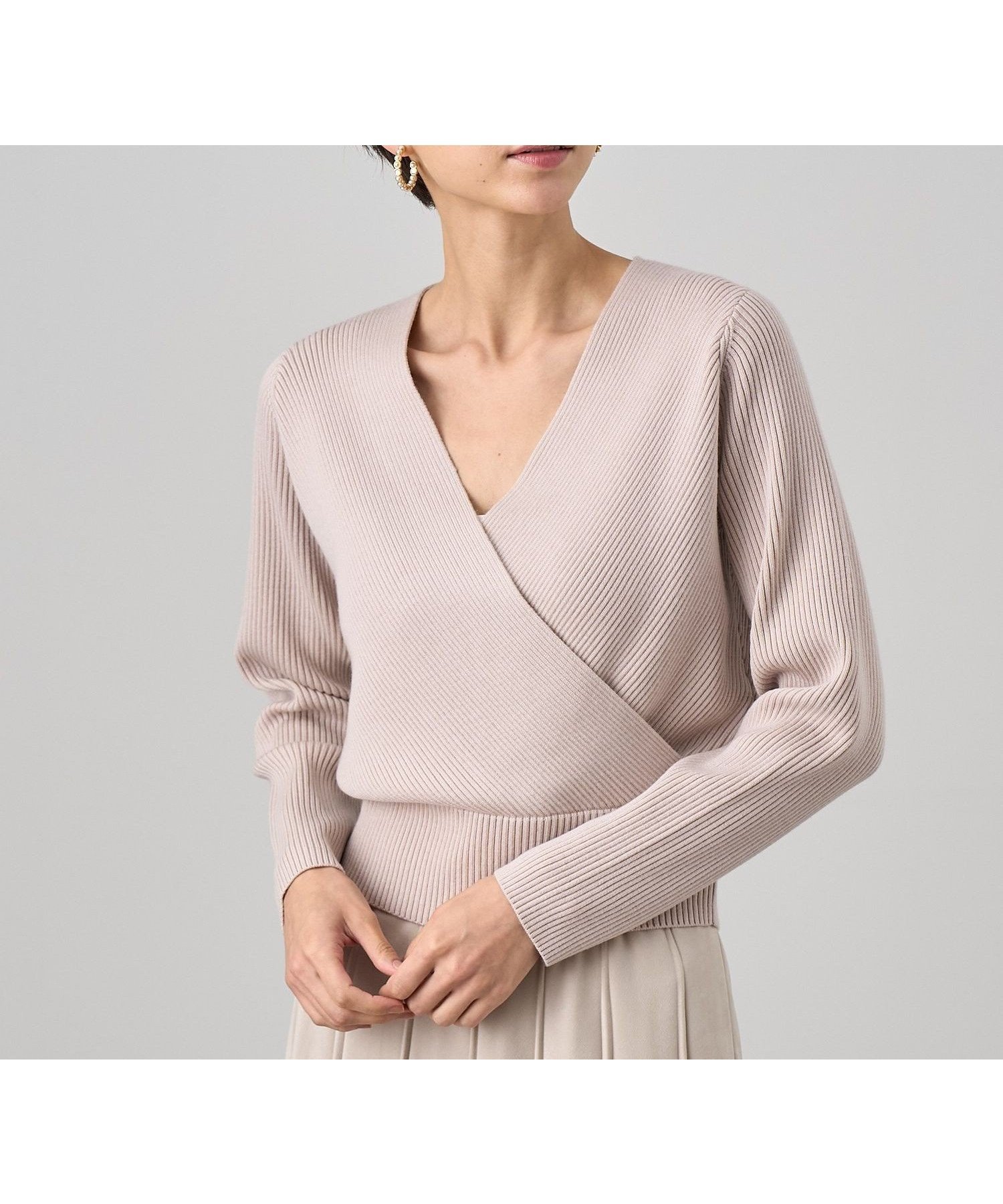 【アナイ/ANAYI】のメリノウールカシュクール プルオーバー インテリア・キッズ・メンズ・レディースファッション・服の通販 founy(ファニー) ファッション Fashion レディースファッション Fashion for Women トップス・カットソー Cut & Sew Tops カジュアルプルオーバー・ニットトップス Pullovers & Knit Tops / Casual Pullovers コンパクト Compact, Small Size ショート Short, Short Length スマート Smart, Elegant バランス Balance, Style Balance ロング Long, Long-Length ワイド Wide, Wide Fit A/W・秋冬 Autumn/Winter 再入荷 Restock / Back in Stock beige|ID: prp329100004795130 ipo3291000000034791192