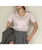 【アニュアンス/anuans】のシルクタッチコットンUネックT 人気、トレンドファッション・服の通販 founy(ファニー) ファッション Fashion レディースファッション Fashion for Women シルク Silk, 100% Silk シルケット Silket, Silky Cotton 定番 Standard, Basic Item プレート Plate, Dish ベーシック Basic, Essential 2024年 2024 2024春夏・S/S Spring/Summer 2024 SS24 エレガント 上品 Elegant thumbnail PINK|ID: prp329100004795139 ipo3291000000034791246